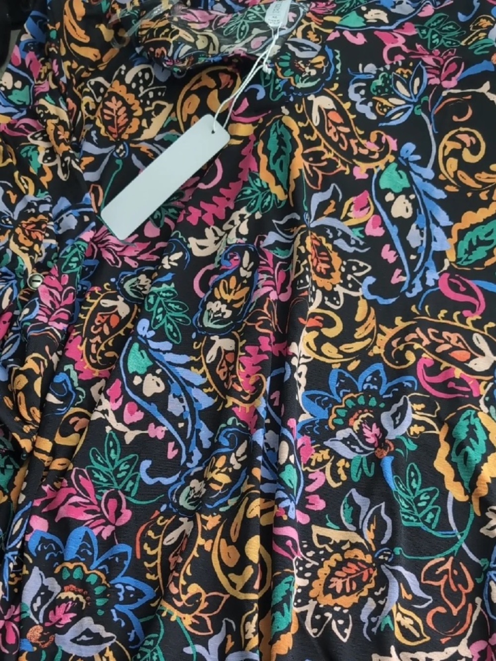 DEAR SCARLETT "PHOSPHORUS" 3/4 SLEEVE SPLIT NECK DRESS WITH POCKETS - Picture 6 of 8